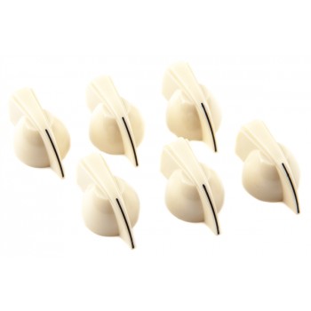 Fender Chicken Head Amplifier Knobs (6), Cream