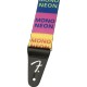 Fender Courroie 2" MonoNeon Logo, Multi-Color