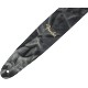 Fender Courroie Tie Dye Leather Strap, Noir, 2"