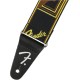 Fender Courroie WeighLess Monogram Black/Yellow/Brown, 2"