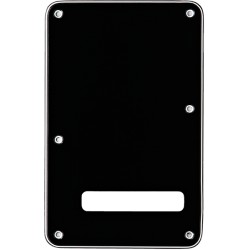 Fender Backplate, Stratocaster, Black (B/W/B), 3-Ply