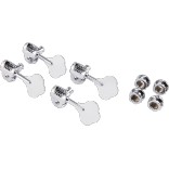 Fender Deluxe Bass Tuners With Fluted Shafts (4), Chrome