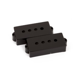 Fender Pickup Covers, Pure Vintage Precision Bass, Black (2)