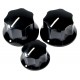 Fender Pure Vintage 60's Jazz Bass Knobs (3), Black