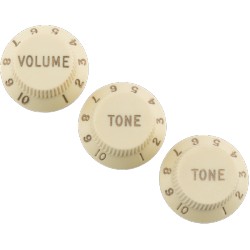 Fender Boutons de Stratocaster Road Worn - Blanc Vieilli