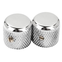 Fender Pure Vintage '52 Telecaster® Knurled Knobs, (2), Chrome