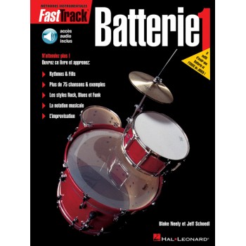 FastTrack Batterie Méthode 1 Livre et Audio Online