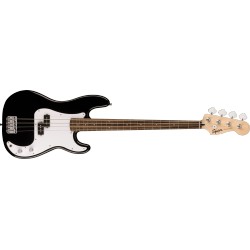 Squier Sonic® Precision Bass®, touche en laurier, pickguard blanc, noir