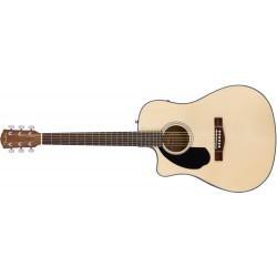 Fender CD-60SCE Acoustique Gauchère Naturelle