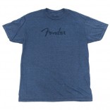 Fender Logo T-Shirt Premium Bleu