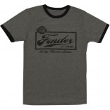 Fender Beer Label T-Shirt Gris/Noir Moyen
