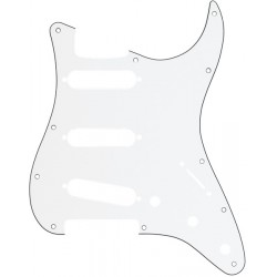 Fender Pickguard, Strat S/S/S, 11-Hole W/B/W 3-Ply