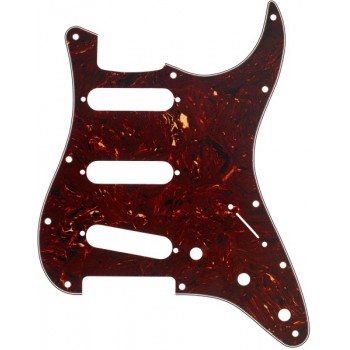 Fender Pickguard, Strat S/S/S, 11-Hole Tortoise Shell 4-Ply