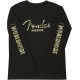 Fender T-Shirt Maches Longues Logo Camo, Noir, XL