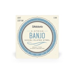 D'Addario Banjo 5 Cordes Nickel Wound 9-20 Lite
