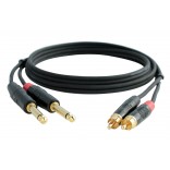 Digiflex Câble Stéréo 6' - Connecteurs RCA à 1/4