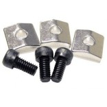 Profile Nut Block & Screw - Lock Nut (3 Pack) Chrome