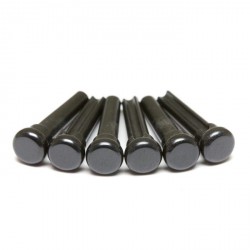 Tusq Bridge Pins Noir No Dot (6 Pack)