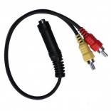 Link Audio Câble Y 1/4 Femelle Mono à 2 x RCA Mâle