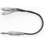 Link Audio Câble Y 1/4 Mono Mâle à 2 x RCA Femelle