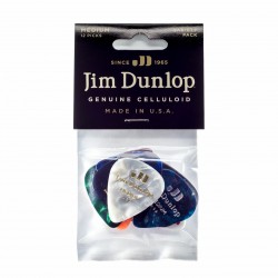 Jim Dunlop PVP106 Variety Pack Medium Celluloid (12 Picks)