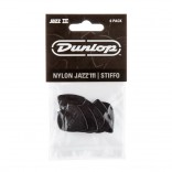 Jim Dunlop Jazz III Nylon Black Players Pack (6 Picks)