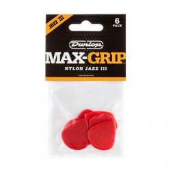 Jim Dunlop Max Grip Jazz III Red Nylon 6 Pack