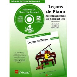 Hal Leonard Méthode de Piano - Leçon de Piano 4 CD