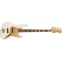Squier 40e Anniversaire Jazz Bass Gold Edition Olympic White