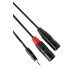 Digiflex Câble Insertion 6' Pro - 1/8TRS à 2 x XLR Mâle