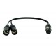 Digiflex Y 1 x XLR F à 2 x XLR M 1 pouces