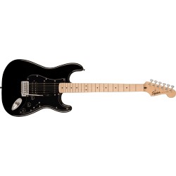 Squier Sonic Strat HSS Touche en Érable - Noir