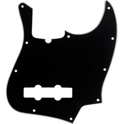 Fender Plaque Protection, J-Bass, 10 Trous, Noir, 3-Ply