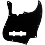 Fender Plaque Protection, J-Bass, 10 Trous, Noir, 3-Ply