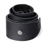 Jim Dunlop Courroie 2.5'' en Cuir Noir Italien