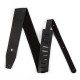 Jim Dunlop Courroie 2.5'' en Cuir Noir Italien