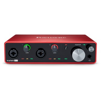 Focusrite Scralett 4i4 3e Gen Interface Audio USB