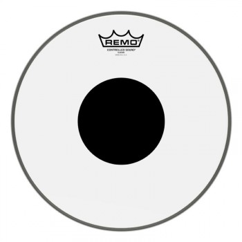 Remo Clear Black Dot 12"