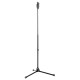 K&M Black Mic Stand H/D, Soft-Touch Clutch