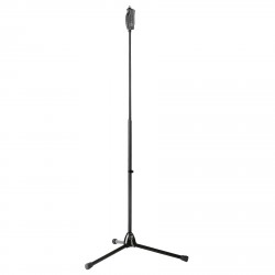 K&M Black Mic Stand H/D, Soft-Touch Clutch