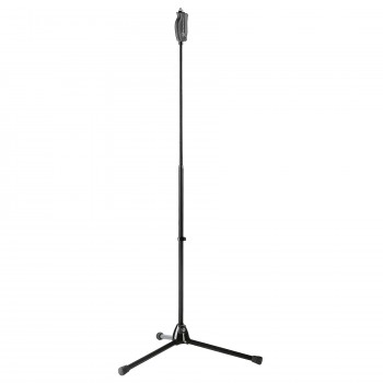 K&M Black Mic Stand H/D, Soft-Touch Clutch