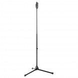K&M Black Mic Stand H/D, Soft-Touch Clutch