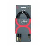 Digiflex ''Y'' 1/8 à 2 x 1/4 6' Noir et Or