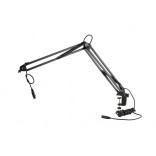 K&M Support de Bureau Articulé pour Micro Broadcast