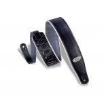 Levy's Courroie 2.5" Black / Grey Reversible Vinyl