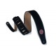 Levy's Courroie 2.5" Série Signature Cuir/Suède Noir