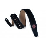 Levy's Courroie 2.5" Série Signature Cuir/Suède Noir