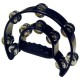 Mano Percussion Double Cutaway Tambourine Noire