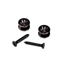 Planet Waves Solid Brass Strap Button - Black