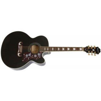 Epiphone J200SCE Electric/Acoustic - Ebony